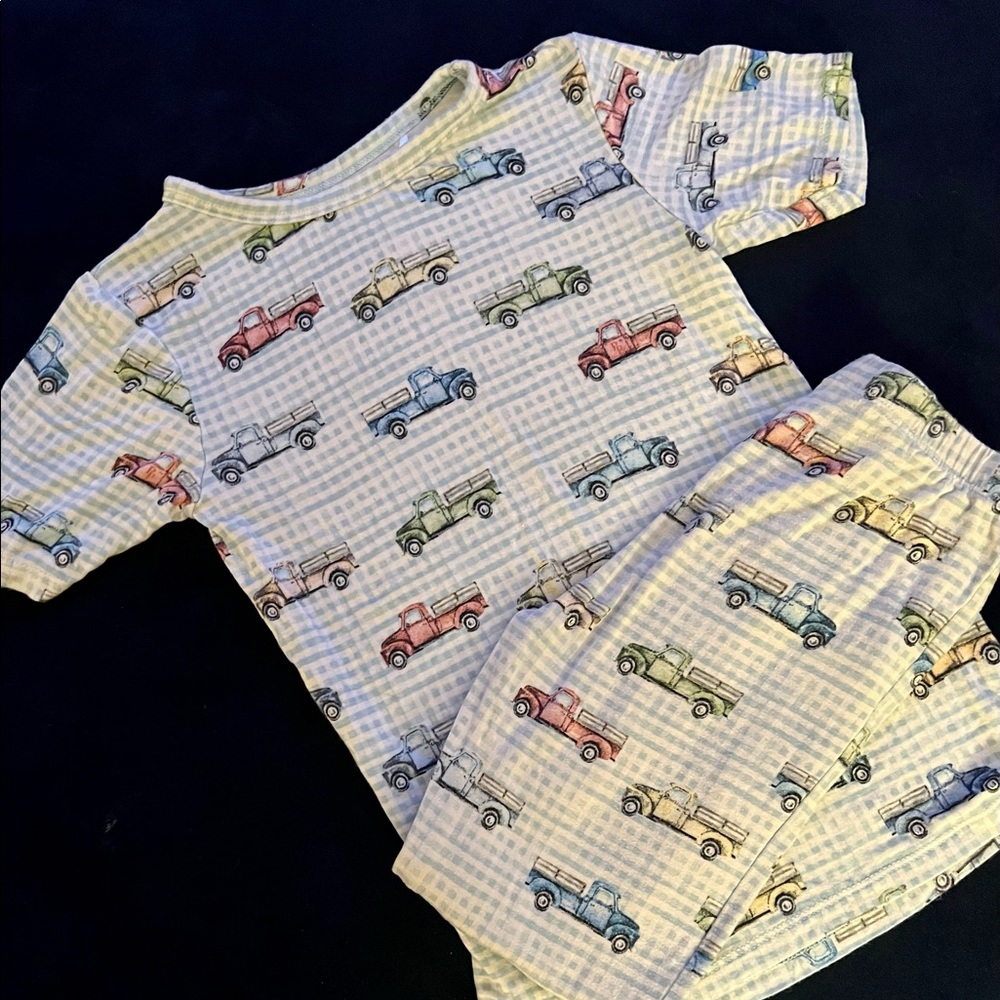Posh Peanut Boys Truck Pajamas